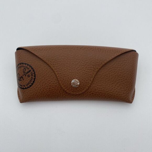 Ray Ban *Case and Cloth Only* Soft Brown Case Eyeglass Sunglass - Picture 1 of 9